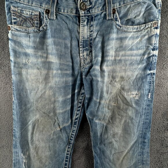 BIG STAR Other - Big Star Buckle Denim Blue Jeans Light Wash 36R Pioneer Cotton Spandex Blend